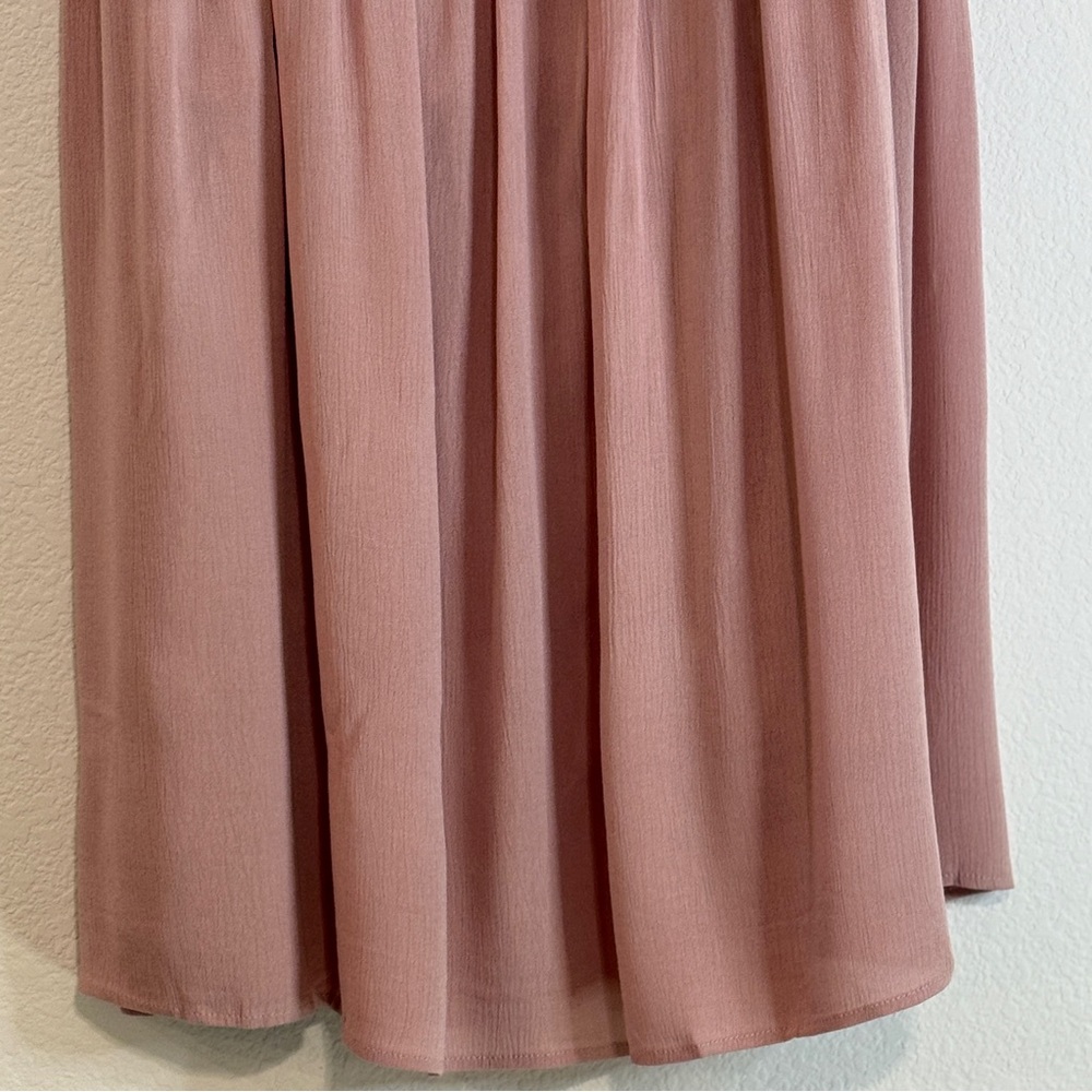 🆕 Pale Mauve Crochet Lace Maxi Skirt XL – Flowy Western Boho 🆕 - Picture 5 of 14